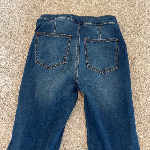 Free People Dark Blue Flare Jeans - Picture 8 of 10